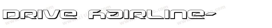 Drive Hairline字体转换